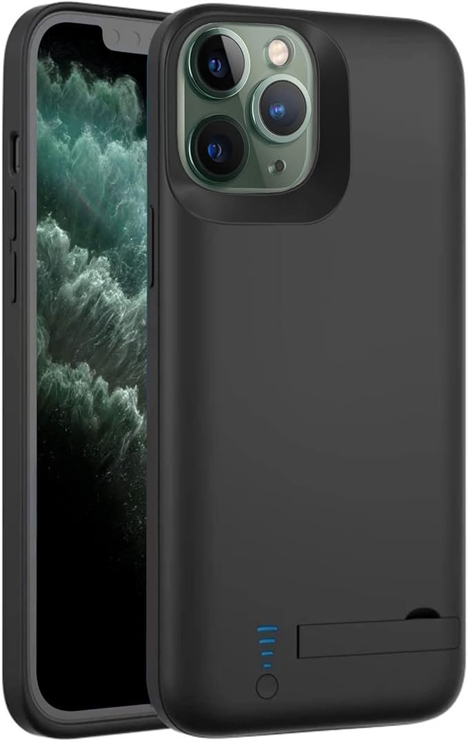 Battery Case for iPhone 11 Pro Max, 6000mAh Rechargeable Battery Charger Case for iPhone 11 Pro Max Extended External Backup Battery Charging Power Bank Case